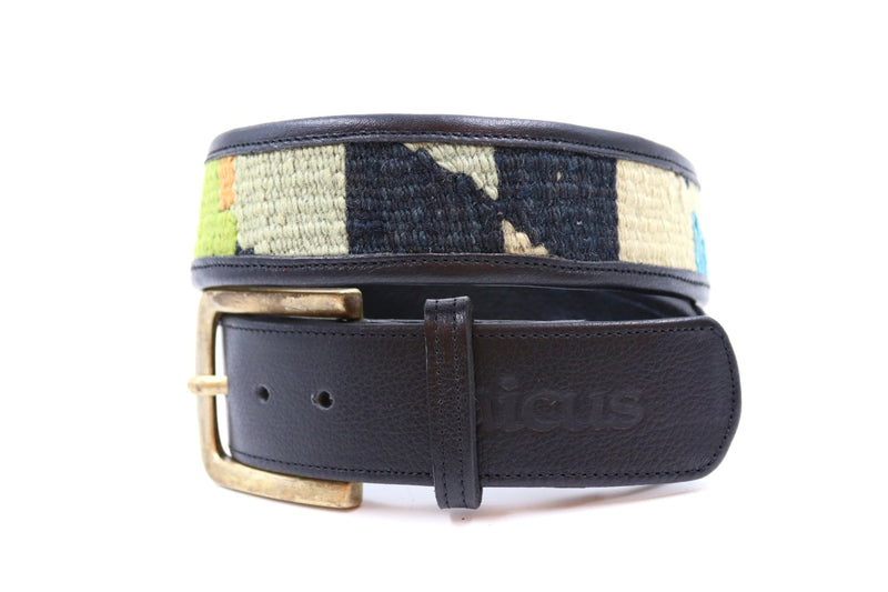 Kilim Gürtel - XXS - No. 8028 Black