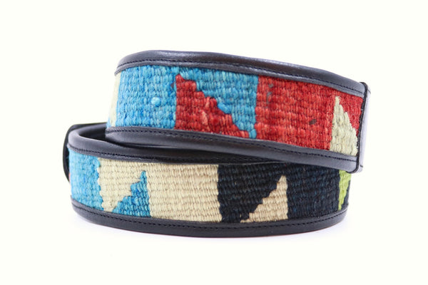 Kilim Gürtel - XXS - No. 8028 Black