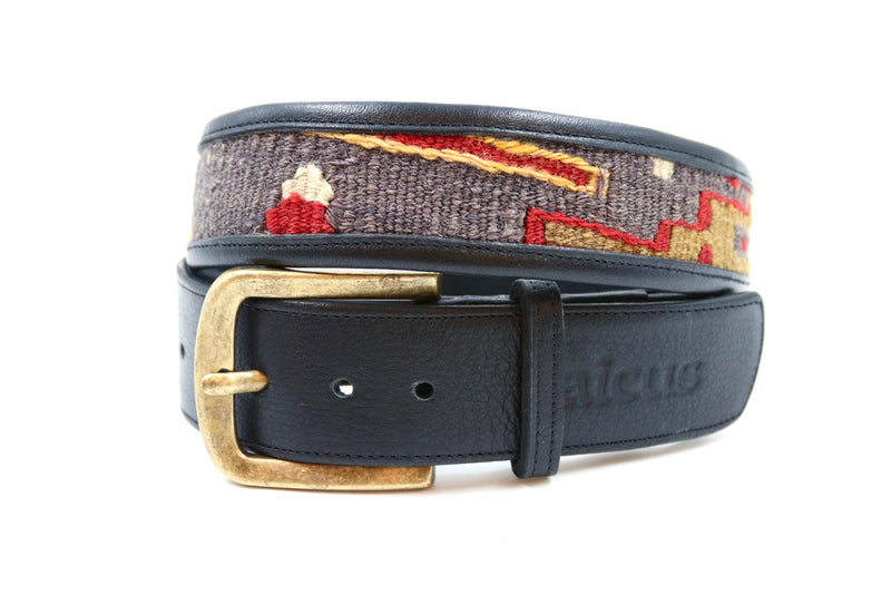 Kilim Gürtel - M - No. 95133 Black