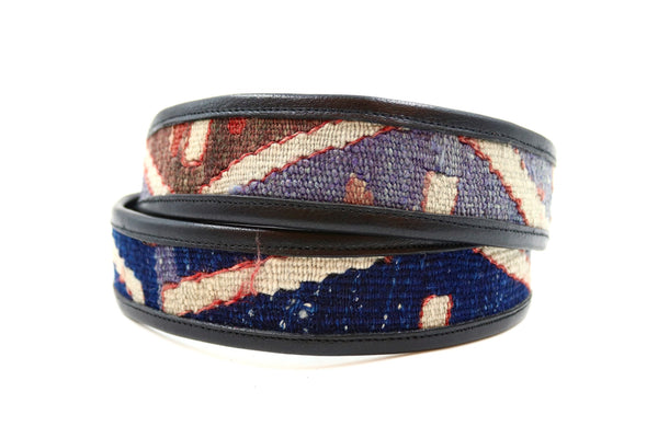 Kilim Gürtel - XL - No. 10576 Black