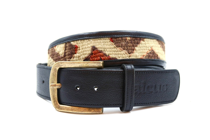 Kilim Gürtel - XL - No. 10577 Black