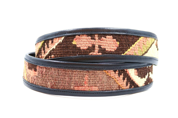 Kilim Gürtel - XL - No. 10578 Black