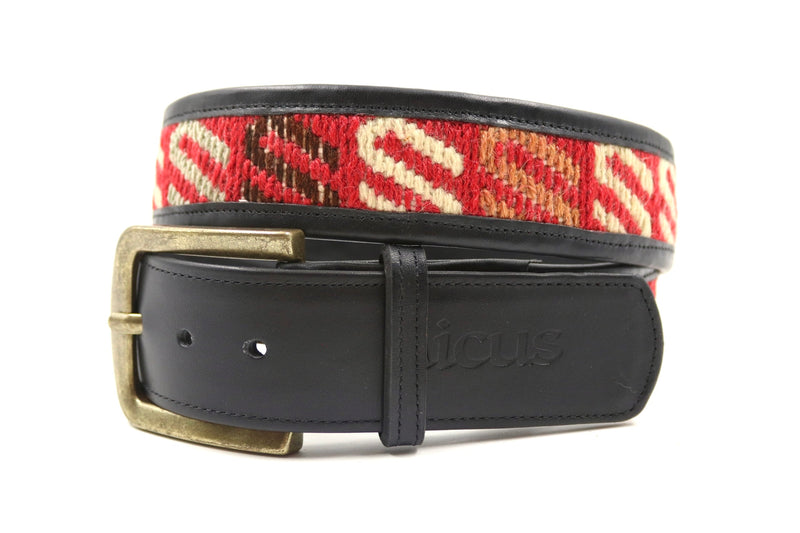 Kilim Gürtel - L - No. 100111 Black