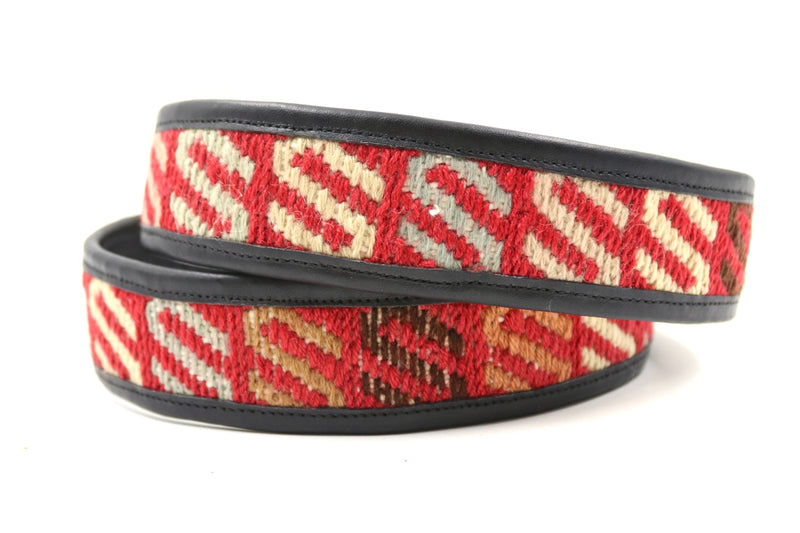 Kilim Gürtel - L - No. 100111 Black