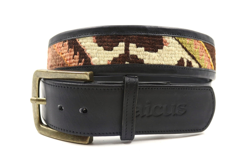Kilim Gürtel - L - No. 100113 Black