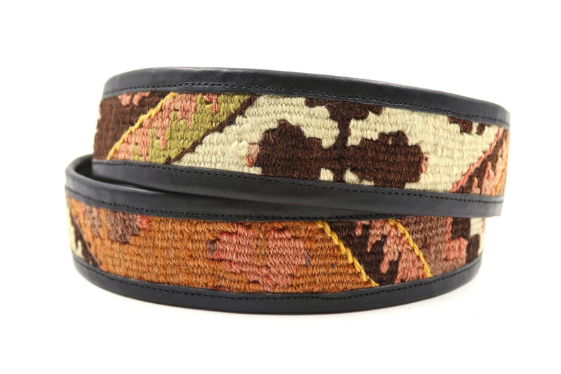 Kilim Gürtel - L - No. 100113 Black