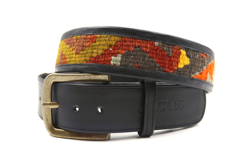 Kilim Gürtel - L - No. 100114 Black