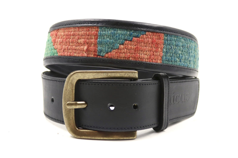 Kilim Gürtel - L - No. 100115 Black