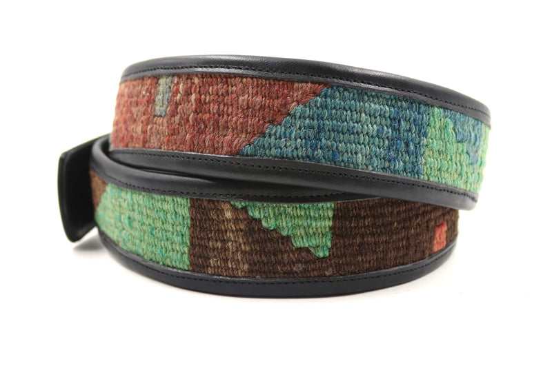 Kilim Gürtel - L - No. 100115 Black
